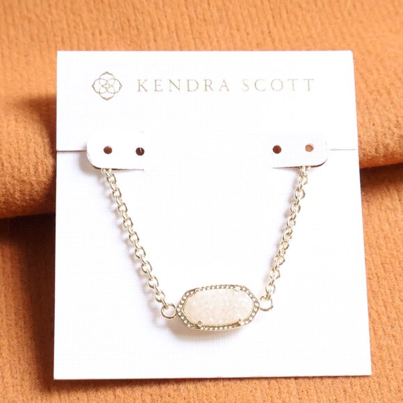 Kendra Scott | Elaina - Gold Drusy Adjustable Chain Bracelet - Picture 1 of 2